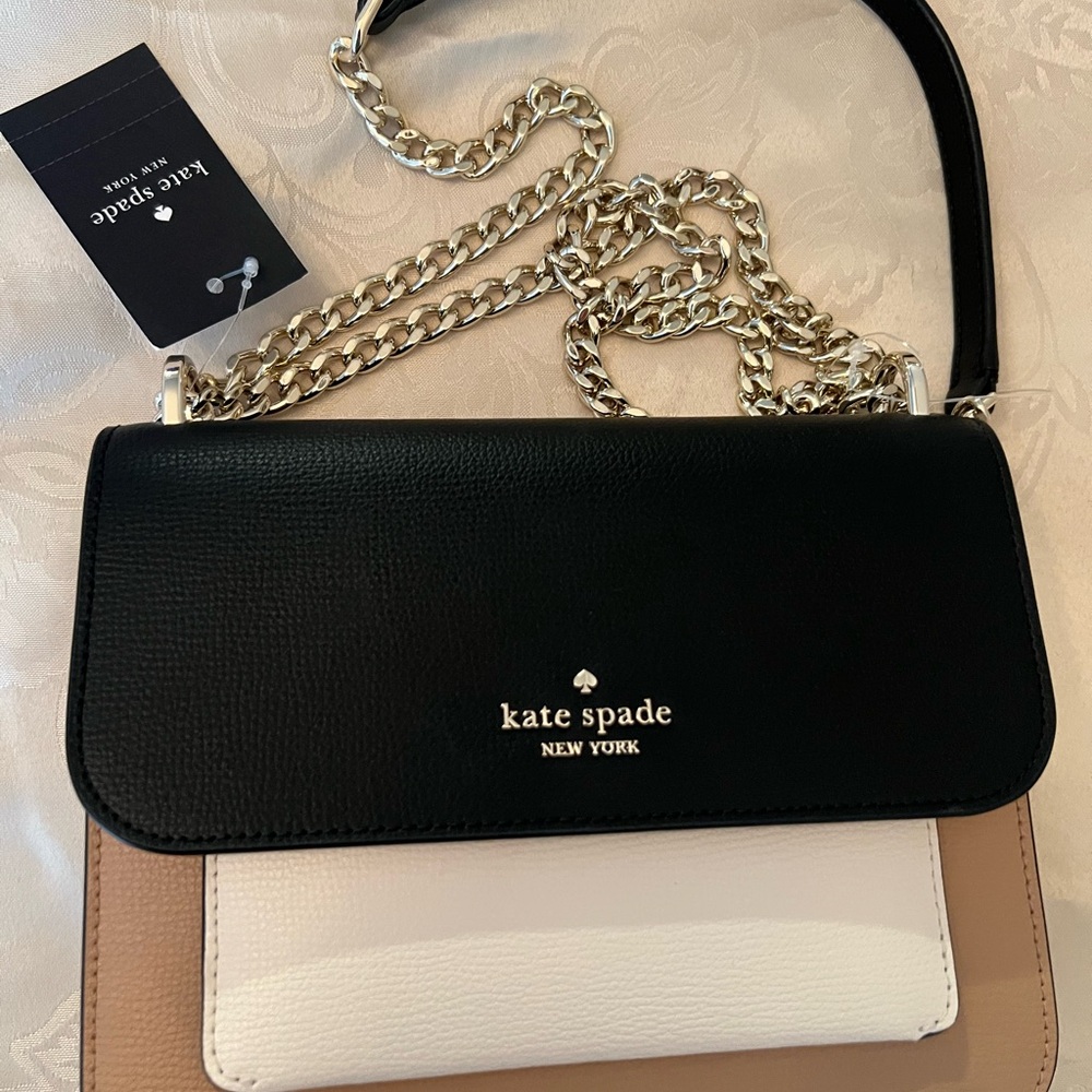 New Kate Spade Black and Tan Women's Bag - Picture 3 of 16